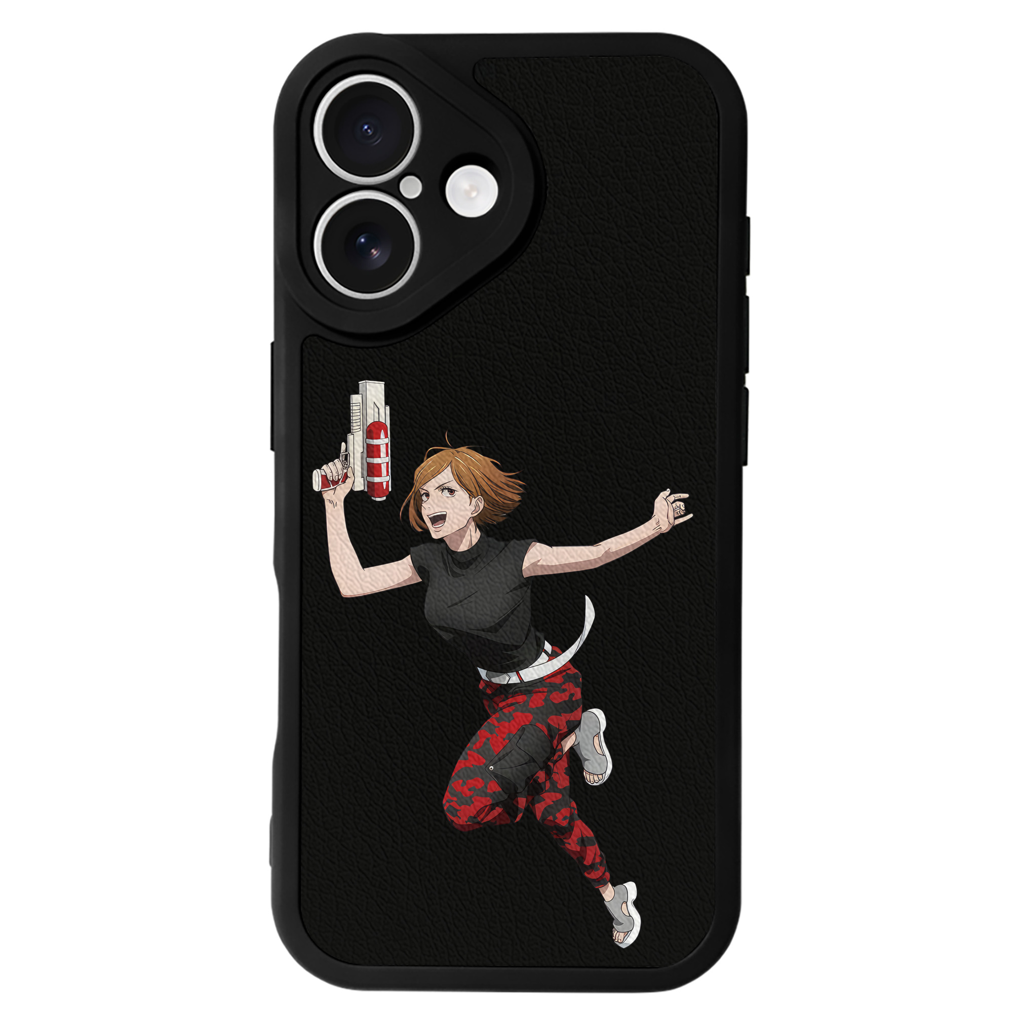 （画像用） 呪術廻戦 Jujutsu Kaisen 【iPhone 16シリーズ対応】シリコンスマホケース（レザー調） 材質：シリコン